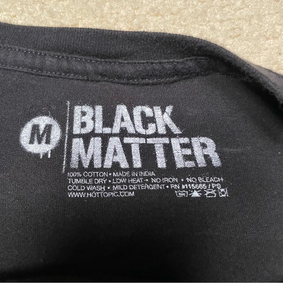 Hot Topic Black Matter Dog Lover Black Muscle Tee Tank Top - Picture 3 of 3